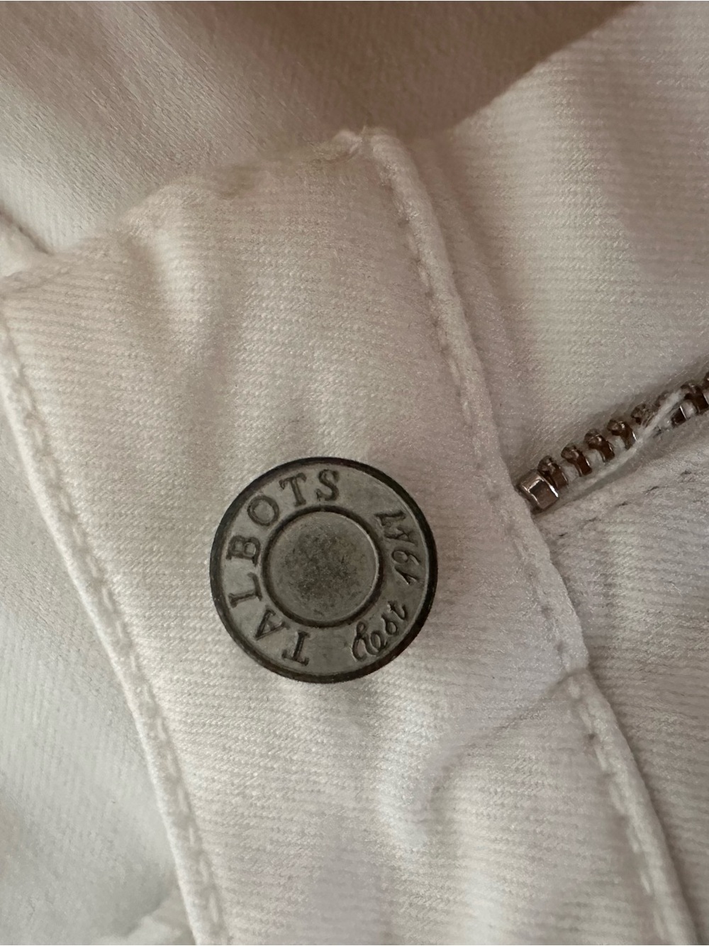 Talbots Flawless Five-Pocket Slim Ankle White Jeans Women’s Petite 2P - Picture 10 of 10